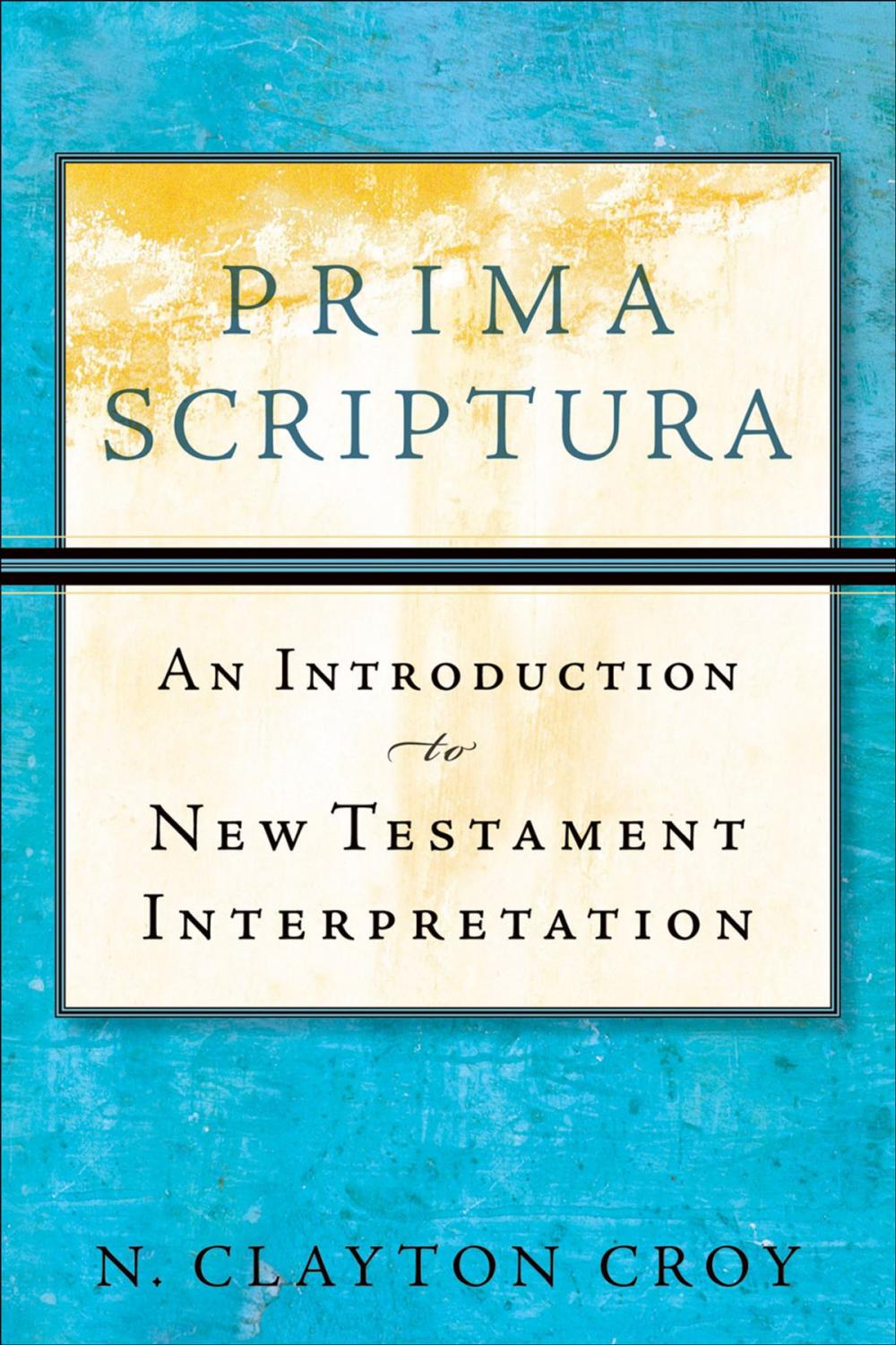 Big bigCover of Prima Scriptura