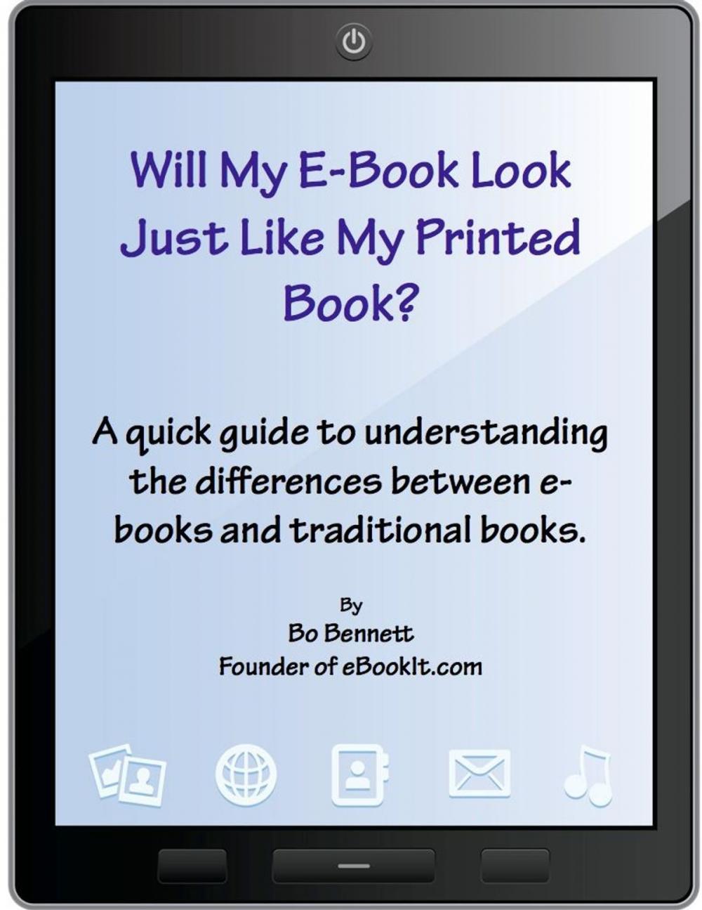 Big bigCover of Will My e-Book Look Just Like My Printed Book?