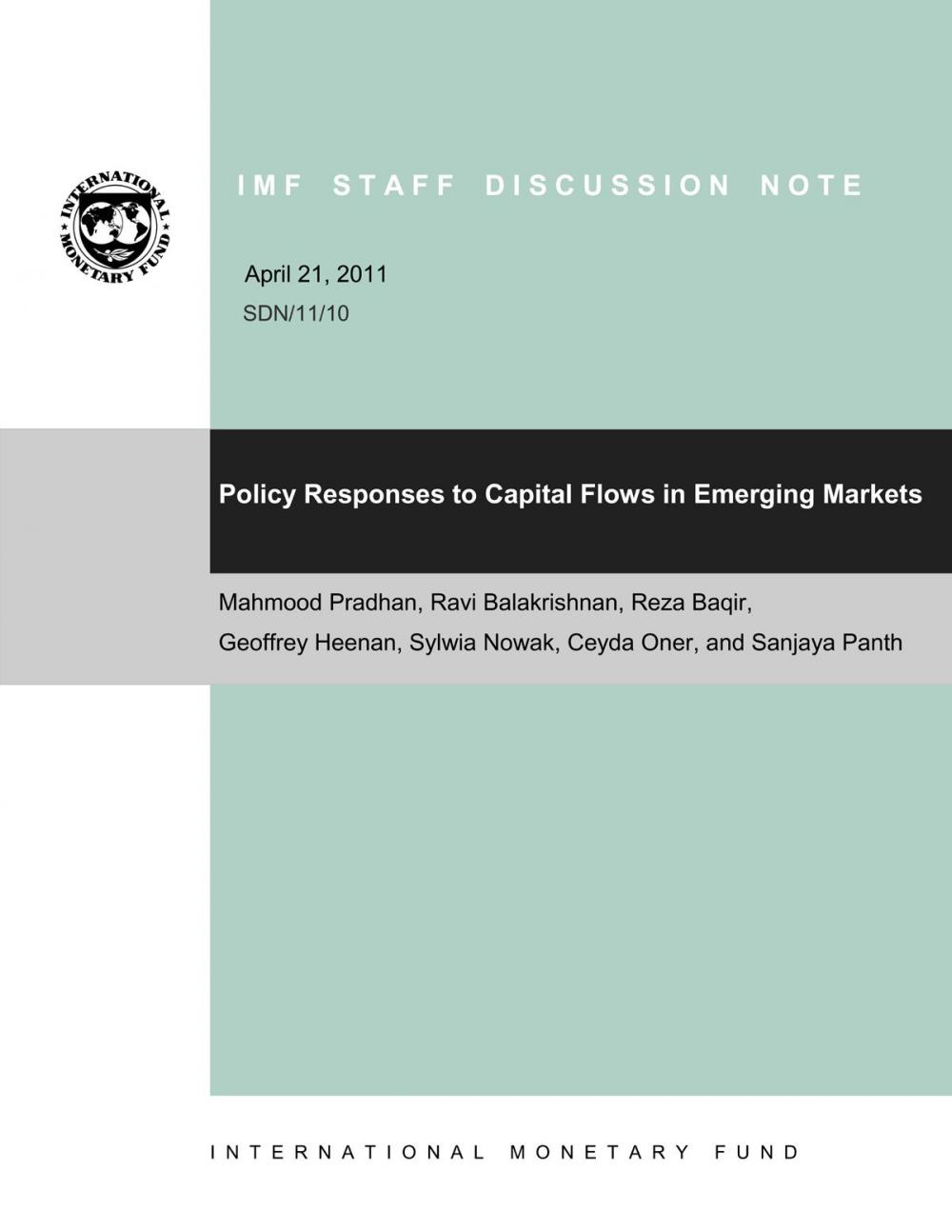 Big bigCover of Policy Responses to Capital Flows in Emerging Markets