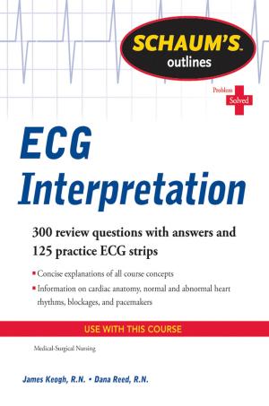 Cover of the book Schaum's Outline of ECG Interpretation by Praveen Gupta