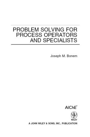 Cover of the book Problem Solving for Process Operators and Specialists by Louise Louis