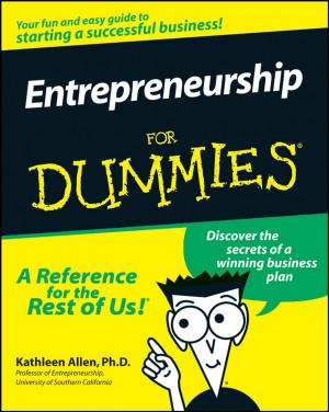Cover of the book Entrepreneurship For Dummies by Danielle Stein Fairhurst