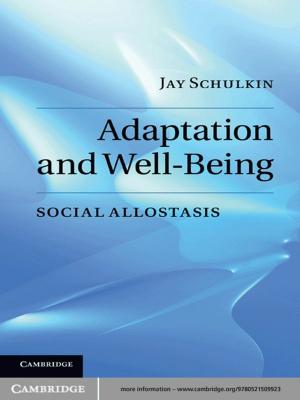 Cover of the book Adaptation and Well-Being by Scott L. Kastner, Margaret M. Pearson, Chad Rector