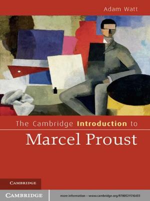 Book cover of The Cambridge Introduction to Marcel Proust
