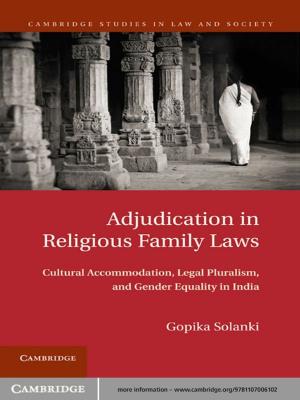 Cover of the book Adjudication in Religious Family Laws by Pierre Asselin