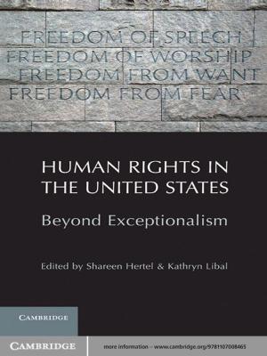 Cover of the book Human Rights in the United States by K. F. Riley, M. P. Hobson