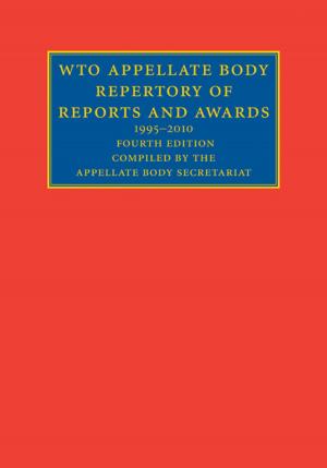 Cover of the book WTO Appellate Body Repertory of Reports and Awards by Steven J. Dick
