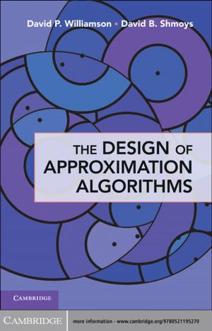 Cover of the book The Design of Approximation Algorithms by Alan Paskow