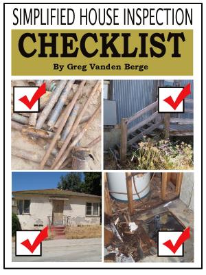 Cover of the book Simplified House Inspection Checklist by Greg Vanden Berge