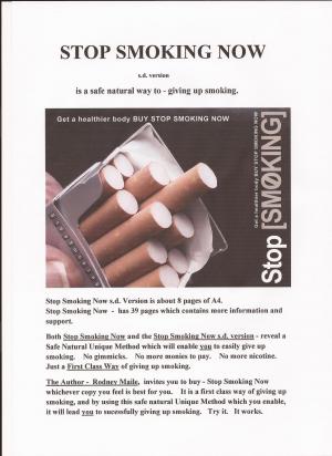Book cover of Stop Smoking Now s.d. version