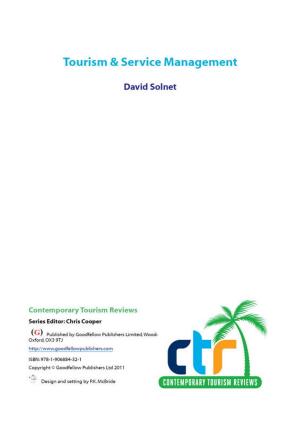 Cover of Tourism and Service Management