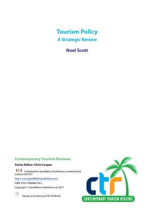 Book cover of Tourism and Policy