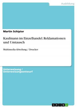Cover of the book Kaufmann im Einzelhandel. Reklamationen und Umtausch by Christoph Schmidt