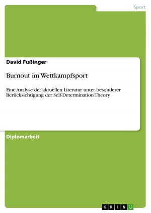 Cover of the book Burnout im Wettkampfsport by Jennifer Ellermann