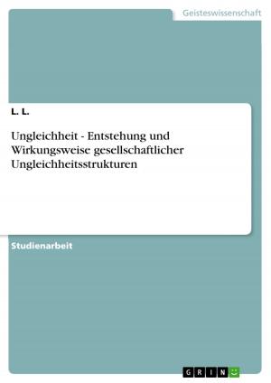 Cover of the book Ungleichheit - Entstehung und Wirkungsweise gesellschaftlicher Ungleichheitsstrukturen by Jane Vetter