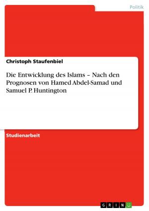 bigCover of the book Die Entwicklung des Islams - Nach den Prognosen von Hamed Abdel-Samad und Samuel P. Huntington by 