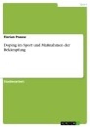 Cover of the book Doping im Sport und Maßnahmen der Bekämpfung by Junzhai Ma