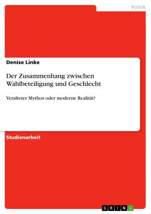 bigCover of the book Der Zusammenhang zwischen Wahlbeteiligung und Geschlecht by 