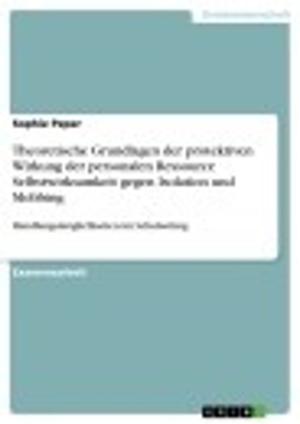 Cover of the book Theoretische Grundlagen der protektiven Wirkung der personalen Ressource Selbstwirksamkeit gegen Isolation und Mobbing by Patrick Klama