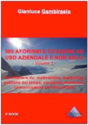 Cover of the book 500 aforismi e citazioni ad uso aziendale e non solo - Volume 1 by Giorgio Tarditi Spagnoli