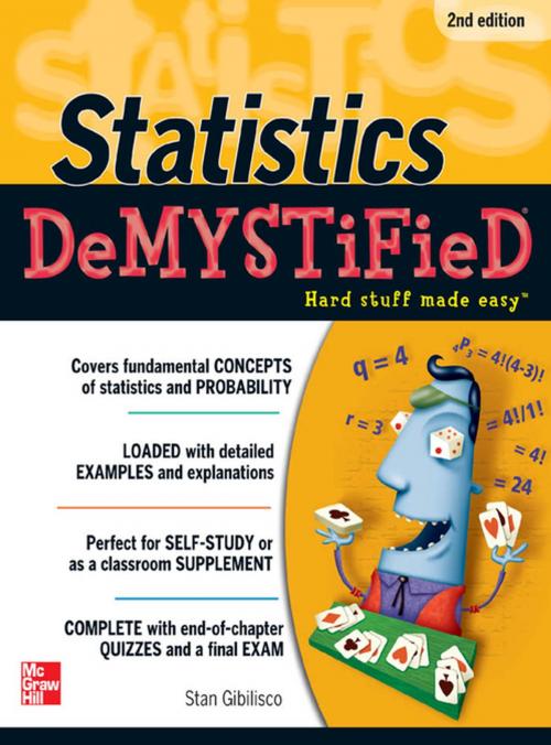 Cover of the book STATISTICS DEMYSTIFIED 2/E by Stan Gibilisco, McGraw-Hill Companies,Inc.
