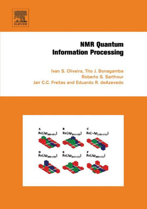 Cover of the book NMR Quantum Information Processing by Ivan Oliveira, Roberto Sarthour Jr., Tito Bonagamba, Eduardo Azevedo, Jair C. C. Freitas, Elsevier Science
