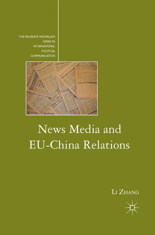 Cover of the book News Media and EU-China Relations by L. Zhang, Palgrave Macmillan US