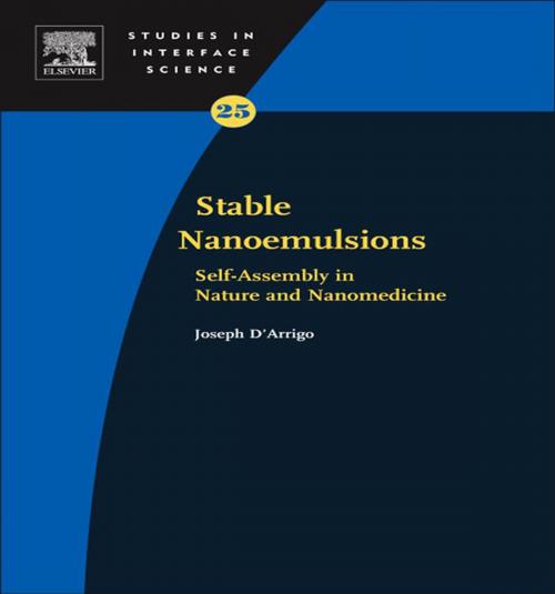 Cover of the book Stable Gas-in-Liquid Emulsions by Joseph D'Arrigo, Elsevier Science