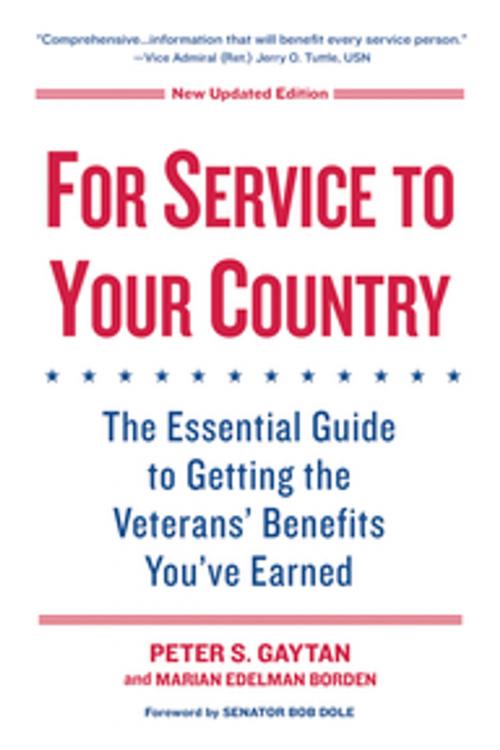 Cover of the book For Service to Your Country: by Peter S. Gaytan, Marian Edelman Borden, Citadel Press