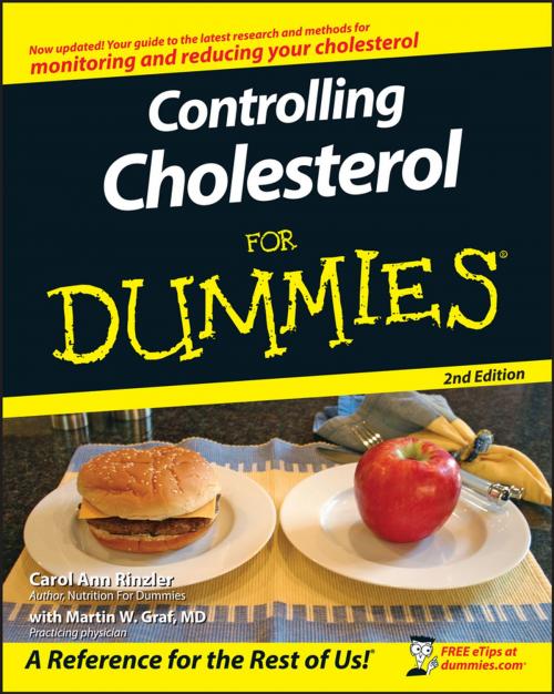 Cover of the book Controlling Cholesterol For Dummies by Carol Ann Rinzler, Wiley