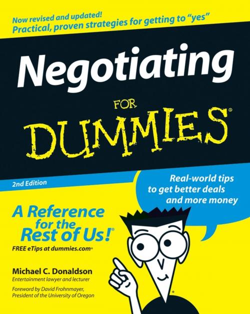 Cover of the book Negotiating For Dummies by Michael C. Donaldson, Wiley