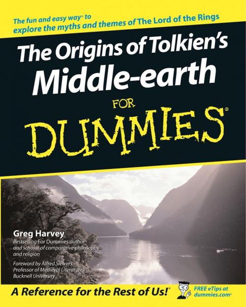 Cover of the book The Origins of Tolkien's Middle-earth For Dummies by Greg Harvey, Wiley