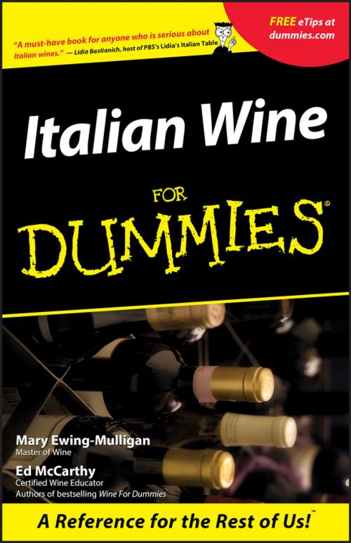Cover of the book Italian Wine For Dummies by Mary Ewing-Mulligan, Ed McCarthy, Wiley
