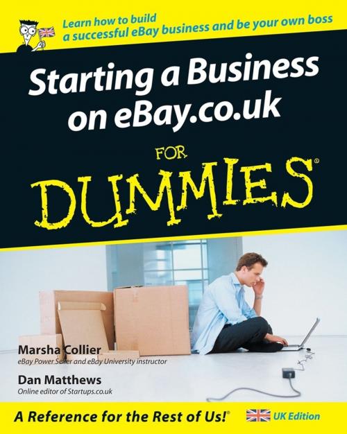 Cover of the book Starting a Business on eBay.co.uk For Dummies by Dan Matthews, Marsha Collier, Wiley