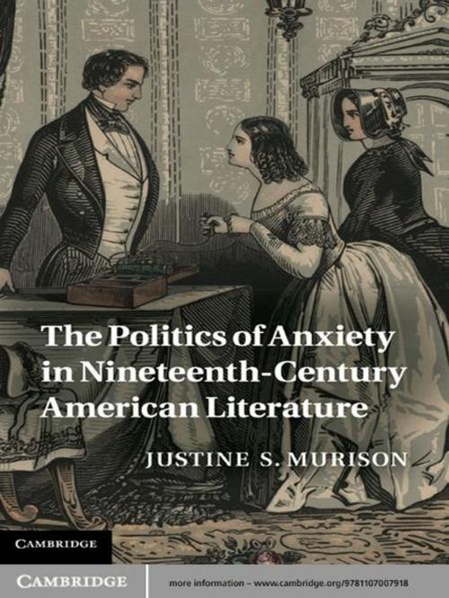 Cover of the book The Politics of Anxiety in Nineteenth-Century American Literature by Justine S. Murison, Cambridge University Press