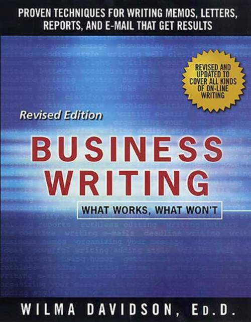 Cover of the book Business Writing by Wilma Davidson, St. Martin's Press
