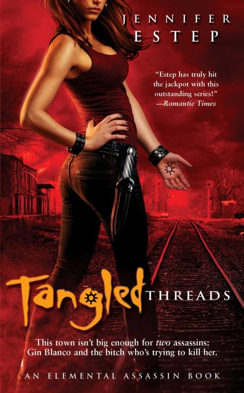 Cover of the book Tangled Threads by Jennifer Estep, Pocket Books