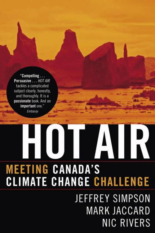 Cover of the book Hot Air by Jeffrey Simpson, Mark Jaccard, Nic Rivers, McClelland & Stewart