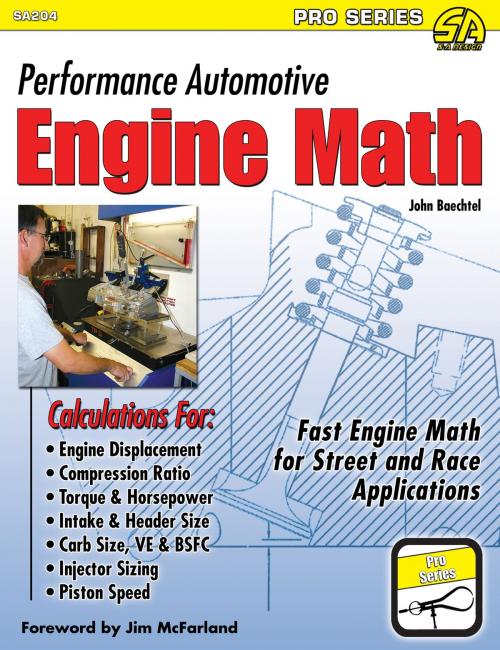 Cover of the book Performance Automotive Engine Math by John Baechtel, CarTech Inc.