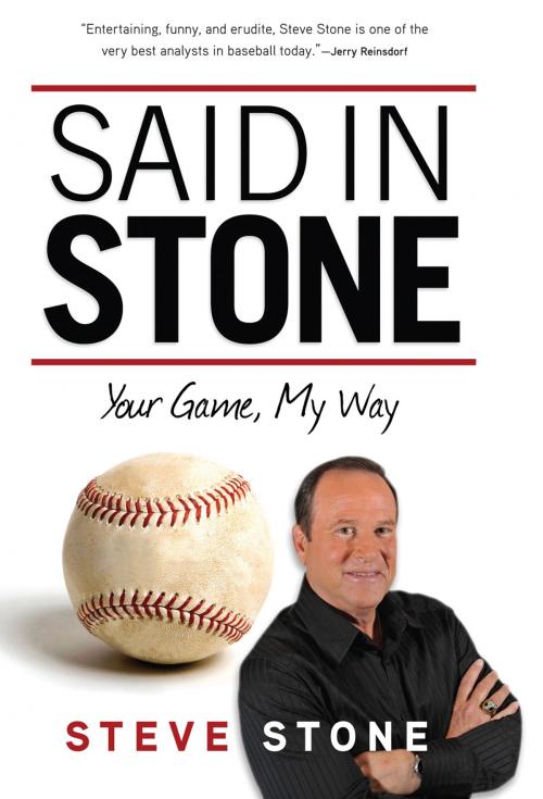 Cover of the book Said in Stone by Steve Stone, Triumph Books
