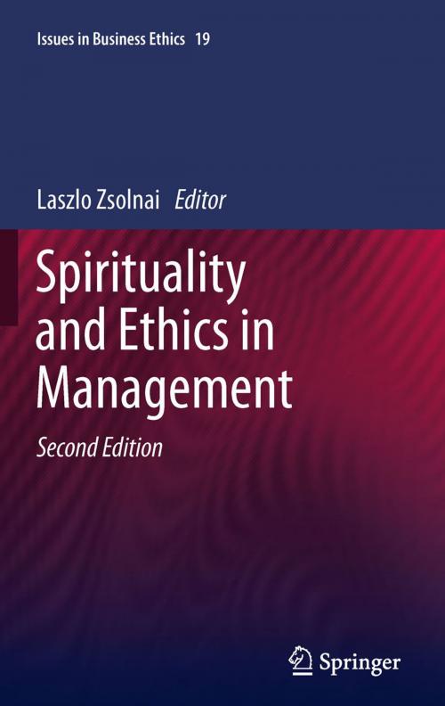 Cover of the book Spirituality and Ethics in Management by , Springer Netherlands