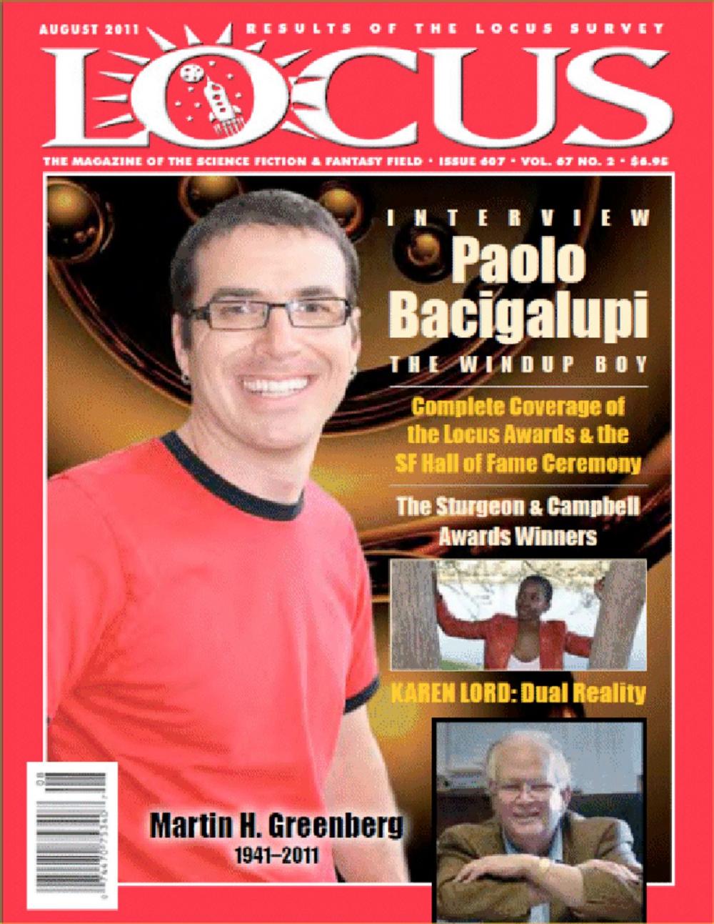 Big bigCover of Locus Magazine, Issue 607, August 2011