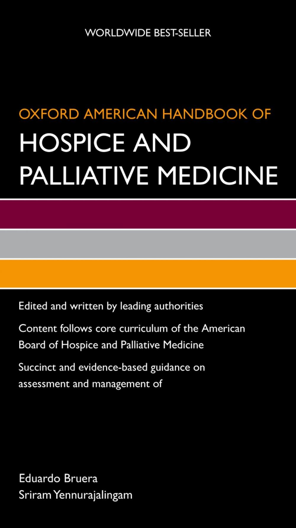 Big bigCover of Oxford American Handbook of Hospice and Palliative Medicine