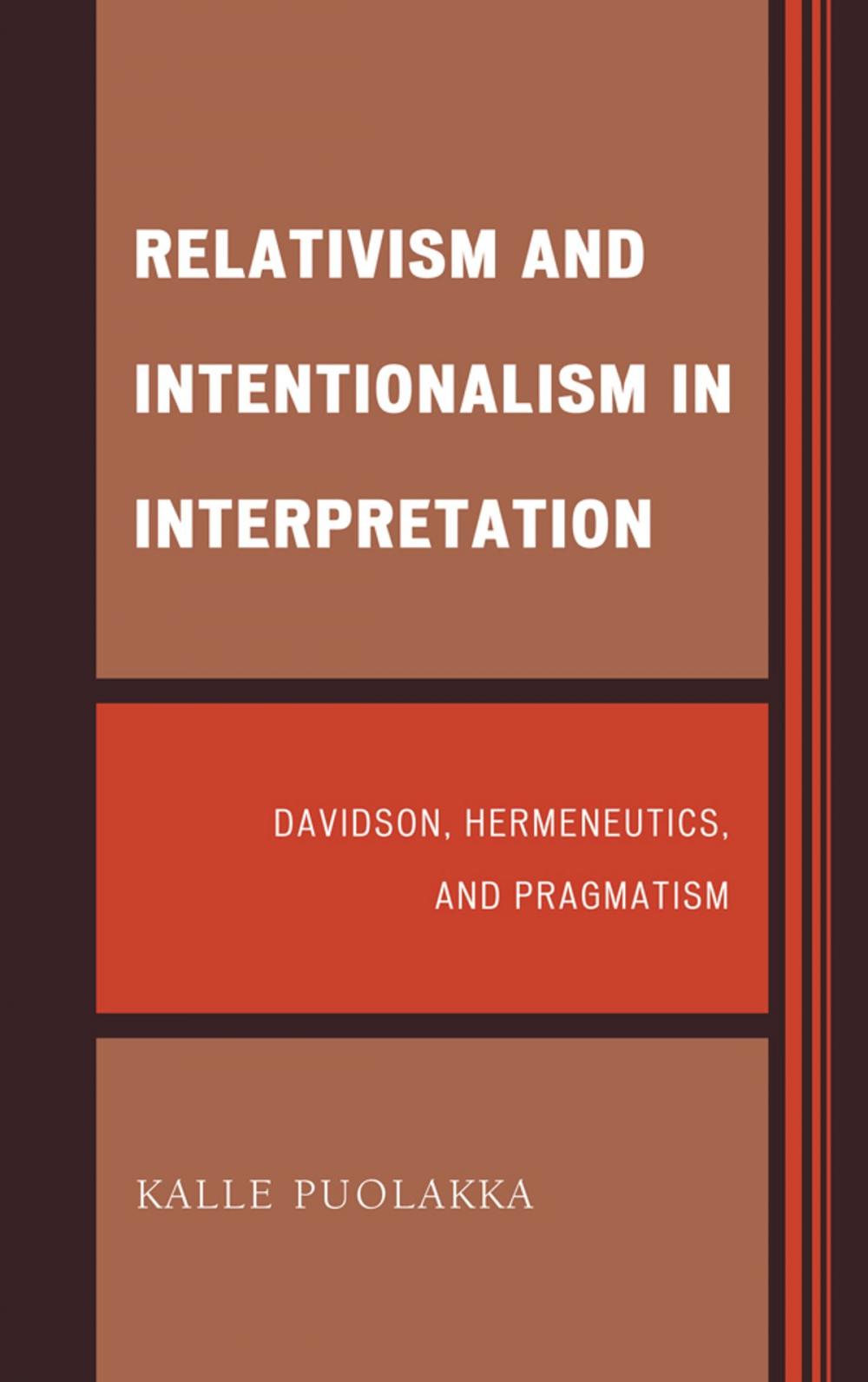 Big bigCover of Relativism and Intentionalism in Interpretation