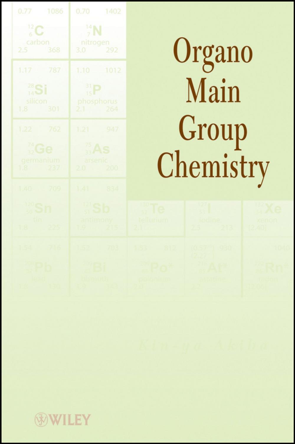Big bigCover of Organo Main Group Chemistry