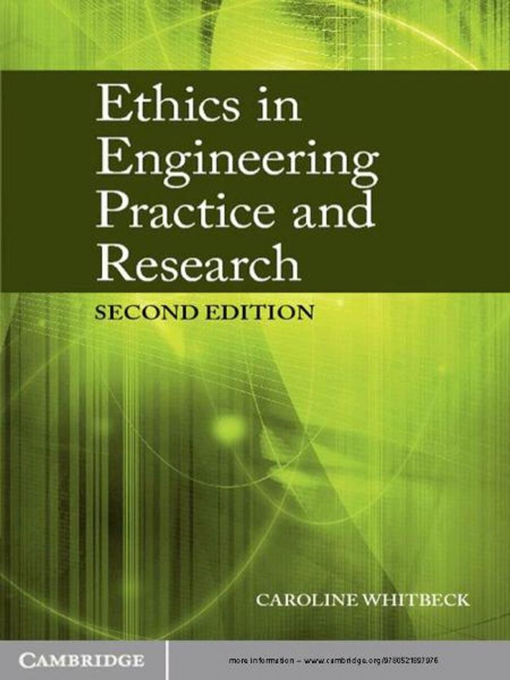 Big bigCover of Ethics in Engineering Practice and Research