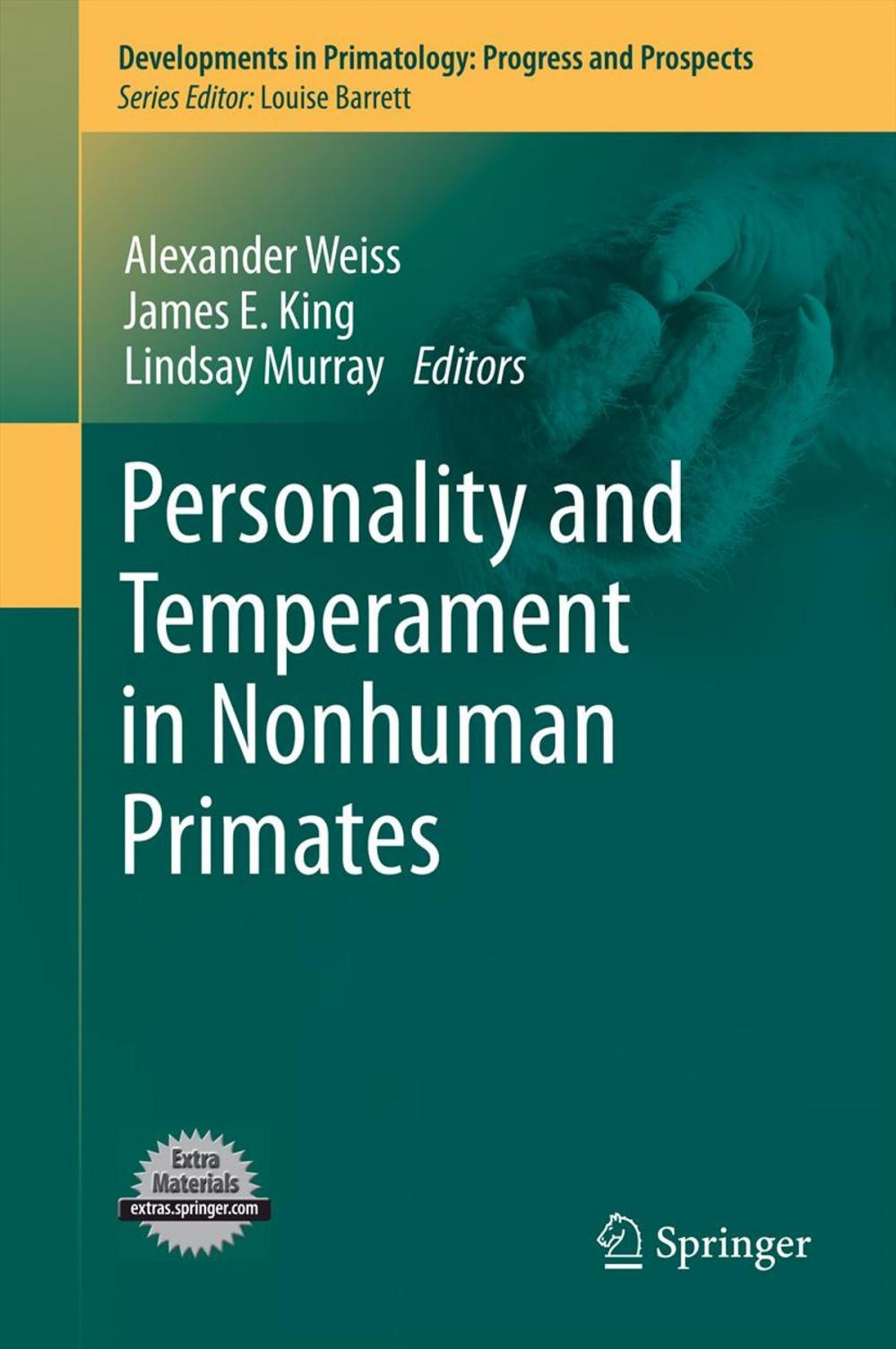Big bigCover of Personality and Temperament in Nonhuman Primates