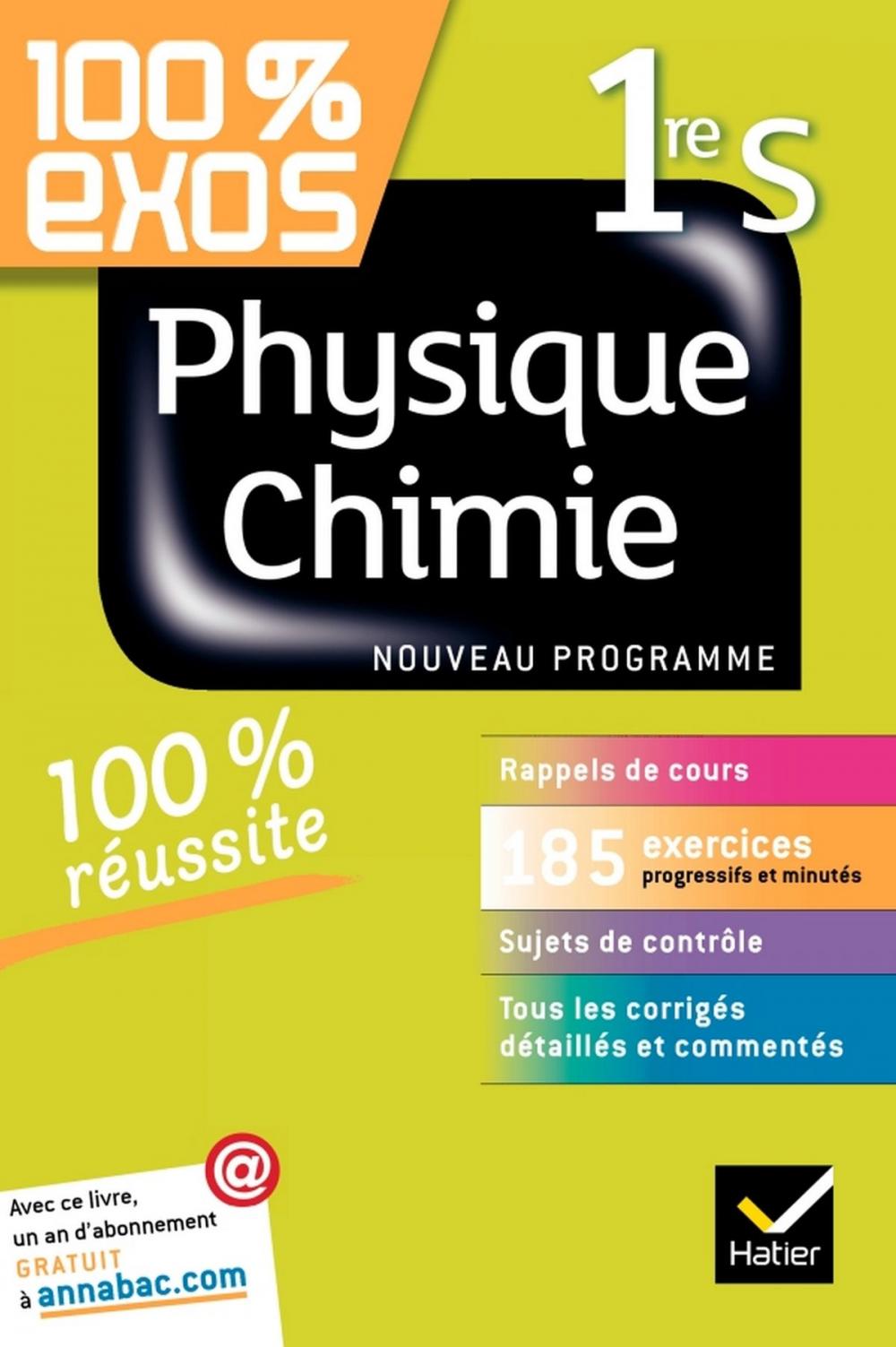 Big bigCover of 100% exos Physique-Chimie 1re S