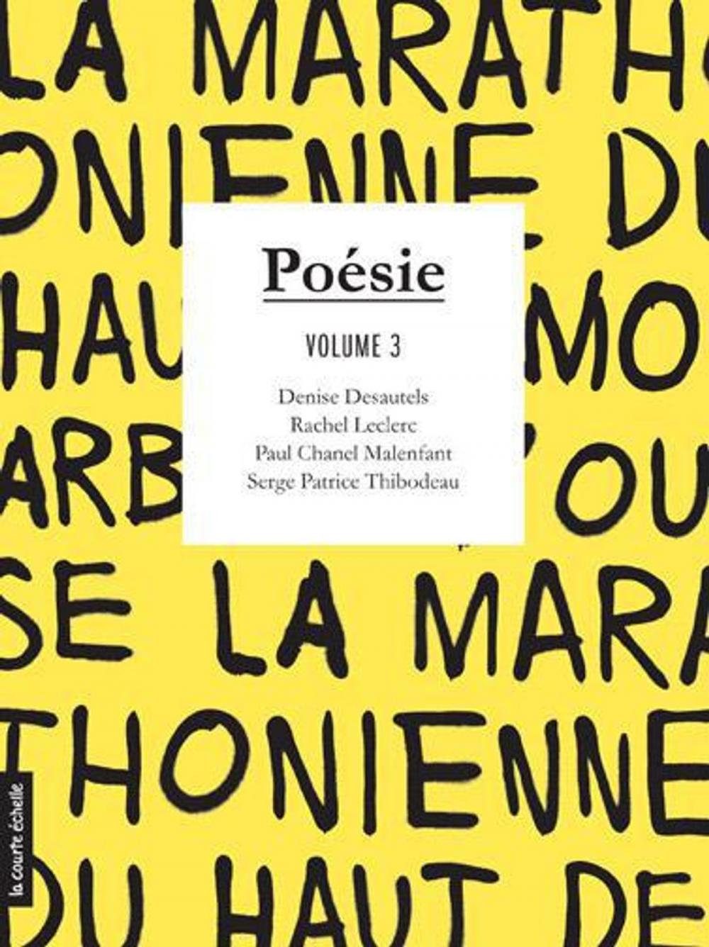 Big bigCover of Poésie, volume 3