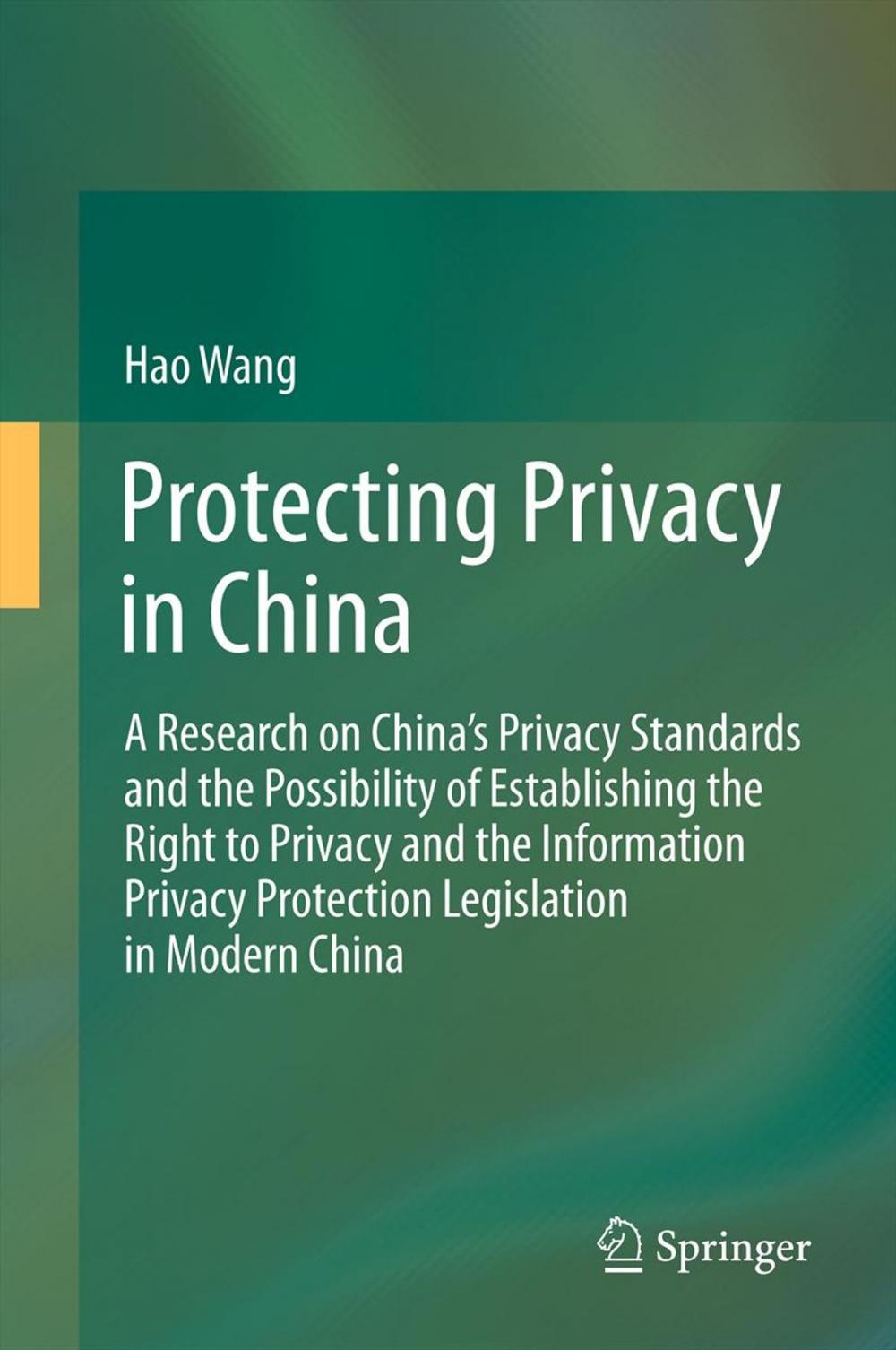 Big bigCover of Protecting Privacy in China